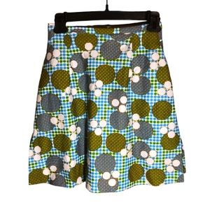 Vintage 60s Skirt Funky Skort Skirt XS mod midcentury